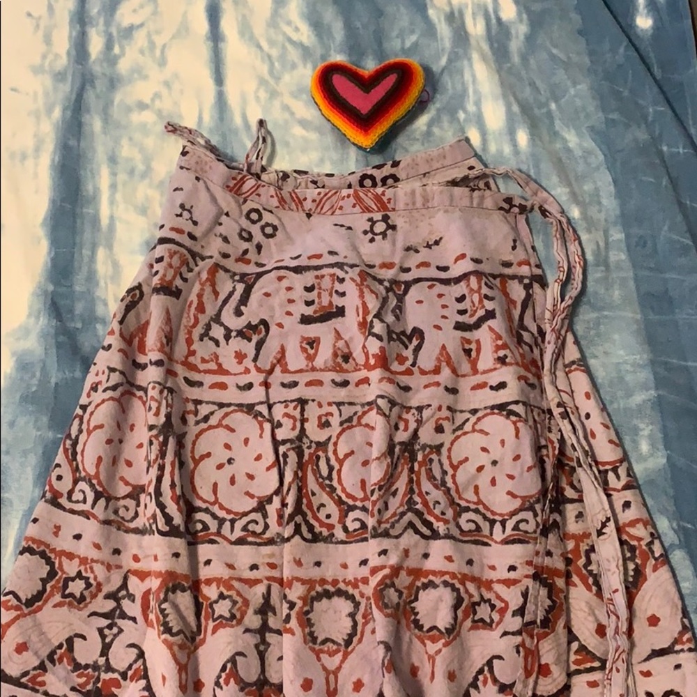 Vintage BoHo wrap skirt